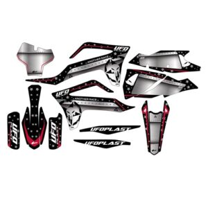 UFO GAS GAS DECALS KIT MC 125-250/MC-F 250/350/450 21-23 STARDUST BLK # [ONC01]