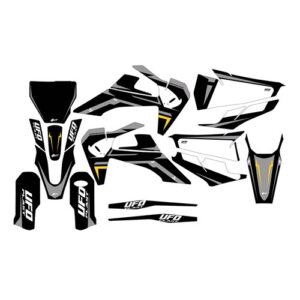 UFO HUSKY DECALS KIT TC 125/250/FC 250/350/450 19-22 APODIS BLK # [ONC01]