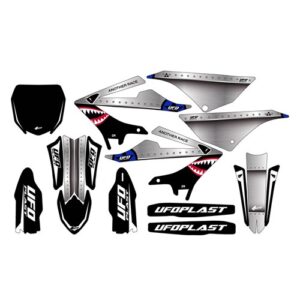 UFO YAMAHA DECALS KIT YZ 125/250 23 THUNDER BLK # [ONC01]