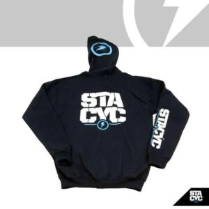 Stacyc Hoodie, Pullover Stacked Logo - Kids | S | Black
